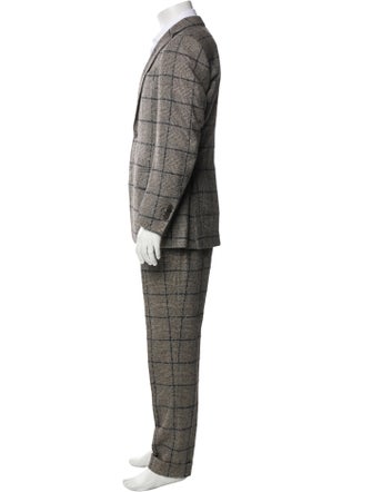Suitsupply Wool Houndstooth Print Two-Piece Suit