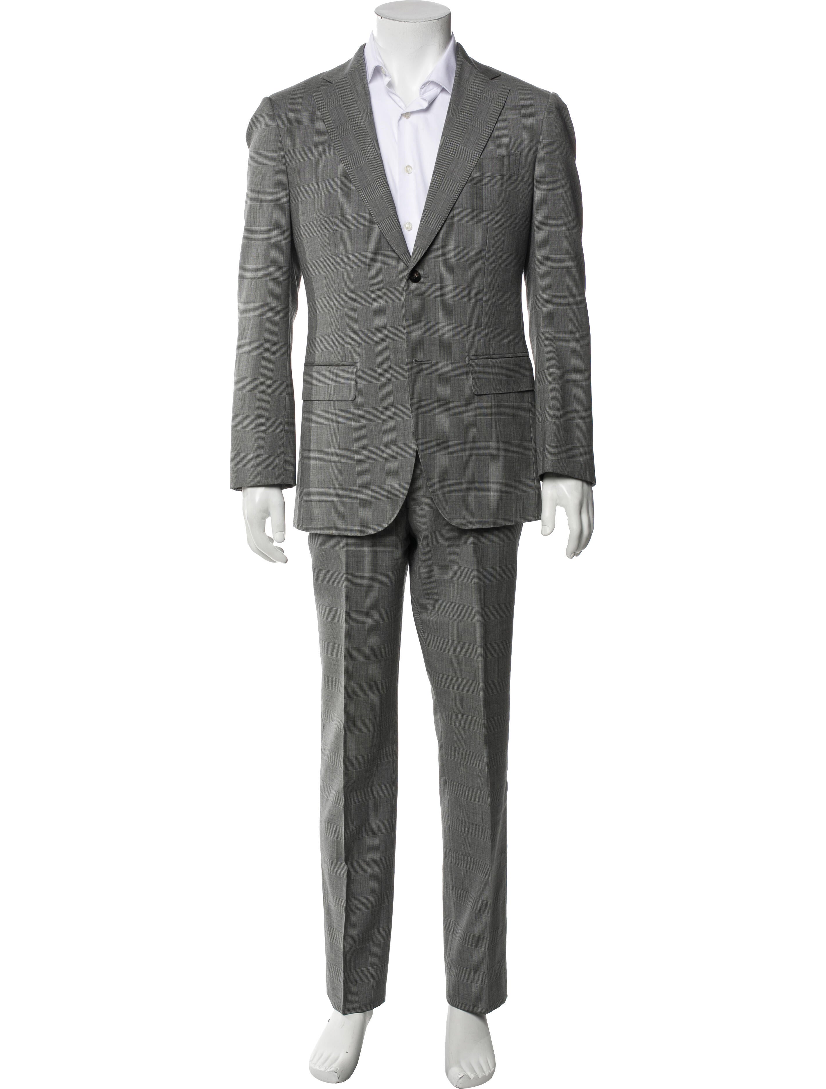 Suitsupply Wool Plaid Print Two-Piece Suit