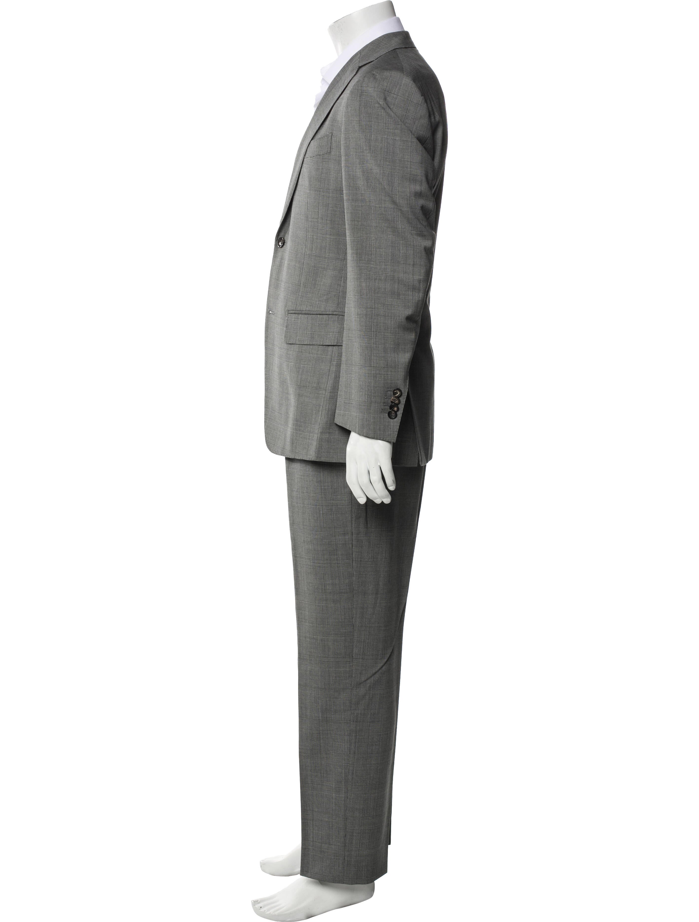 Suitsupply Wool Plaid Print Two-Piece Suit