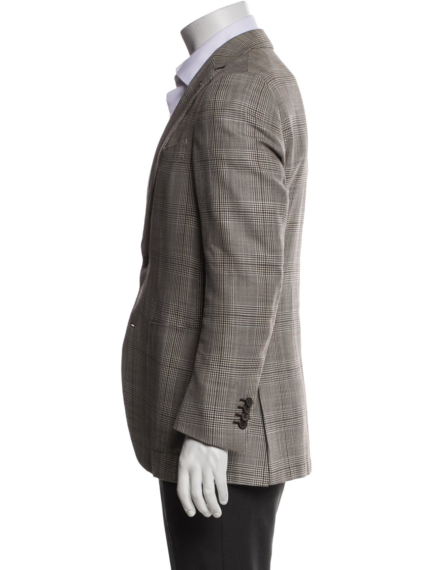Suitsupply Silk Plaid Print Blazer