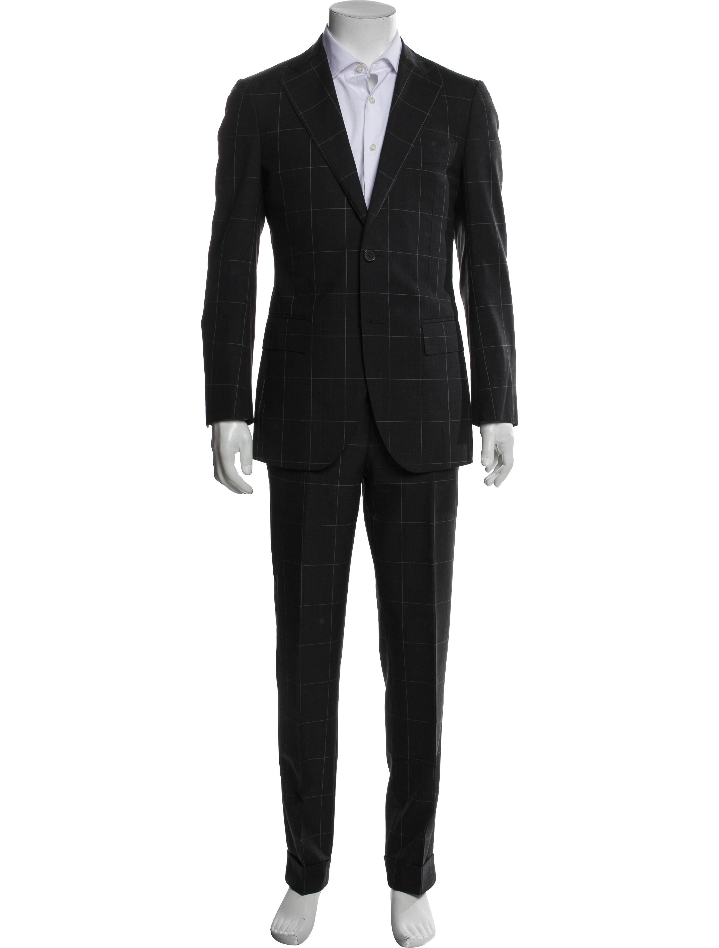 Suitsupply Wool Plaid Print Two-Piece Suit