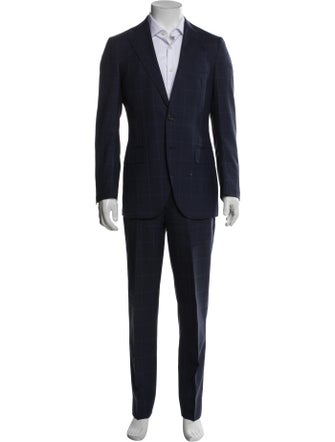 Suitsupply Wool Plaid Print Two-Piece Suit