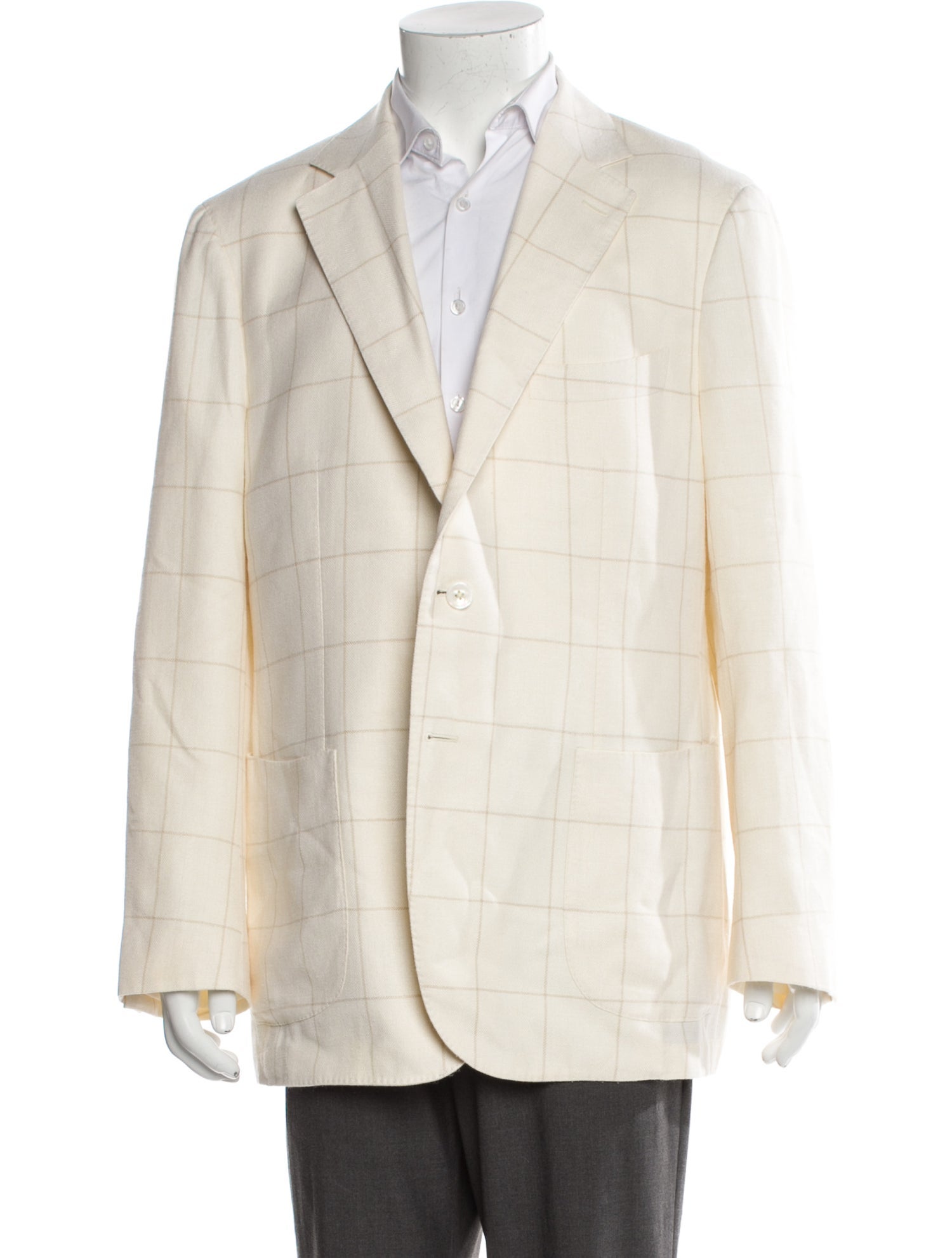 Suitsupply Wool Plaid Print Blazer