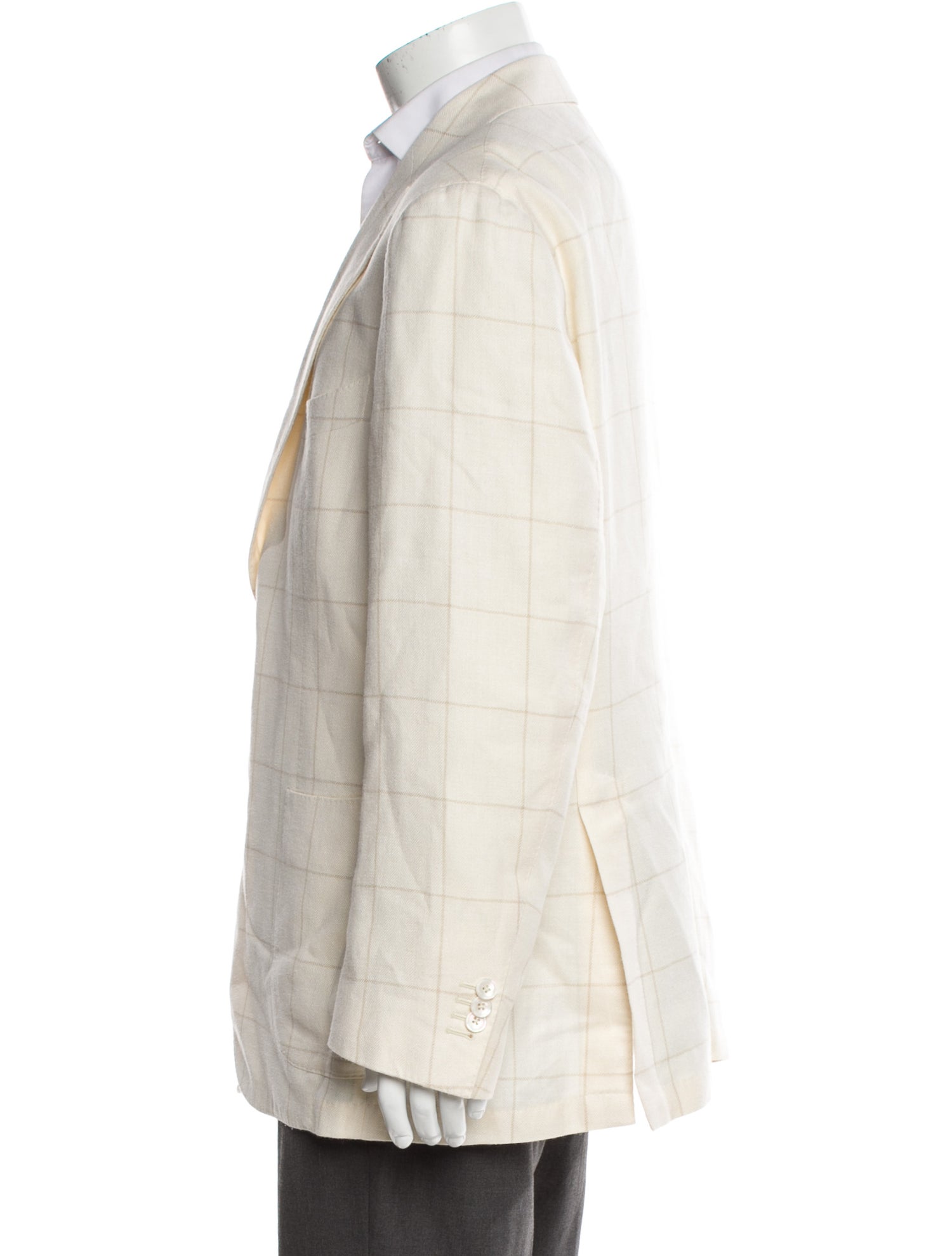 Suitsupply Wool Plaid Print Blazer