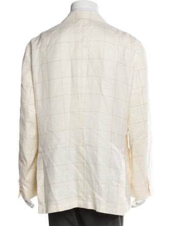 Suitsupply Wool Plaid Print Blazer