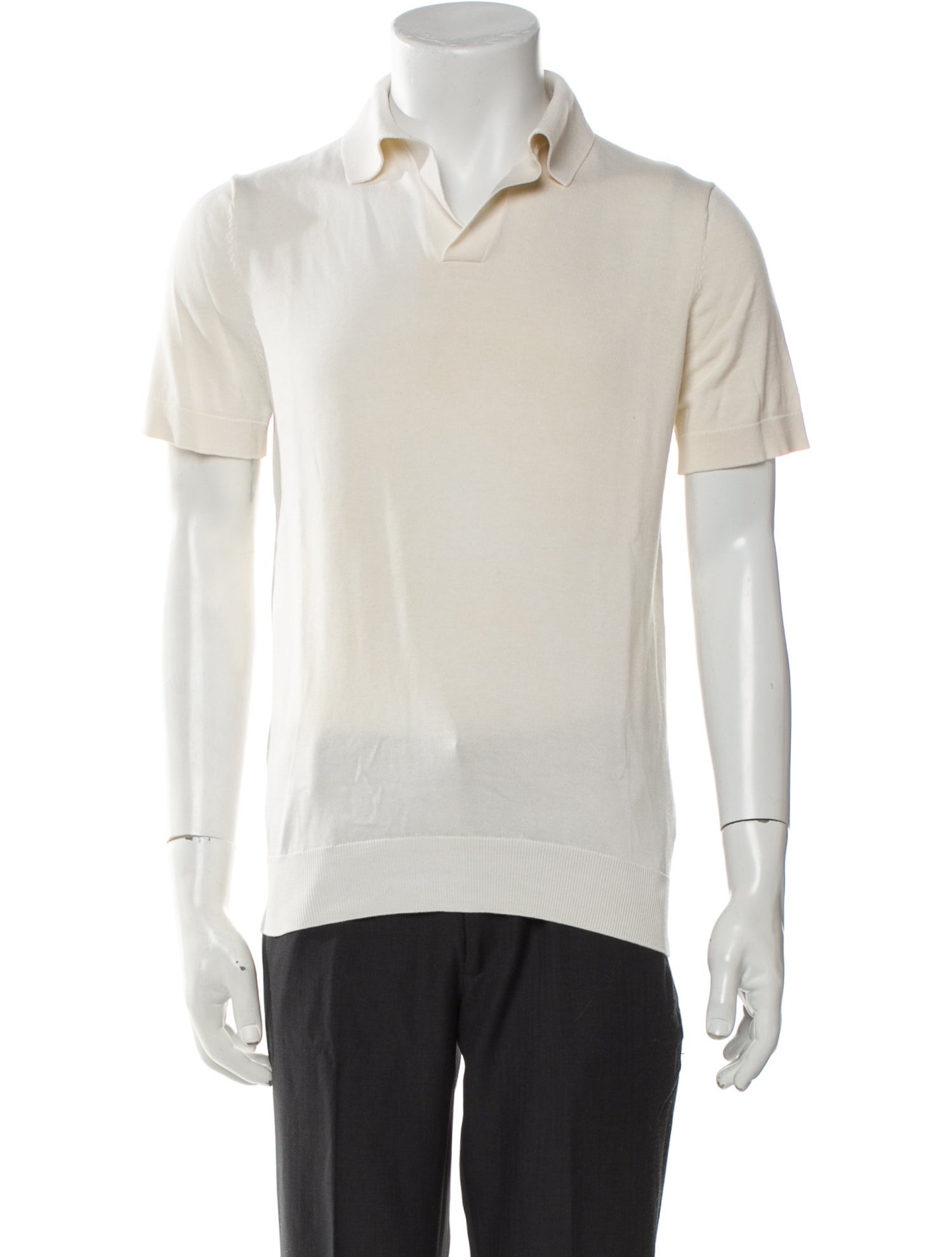Suitsupply V-Neck Short Sleeve Polo Shirt