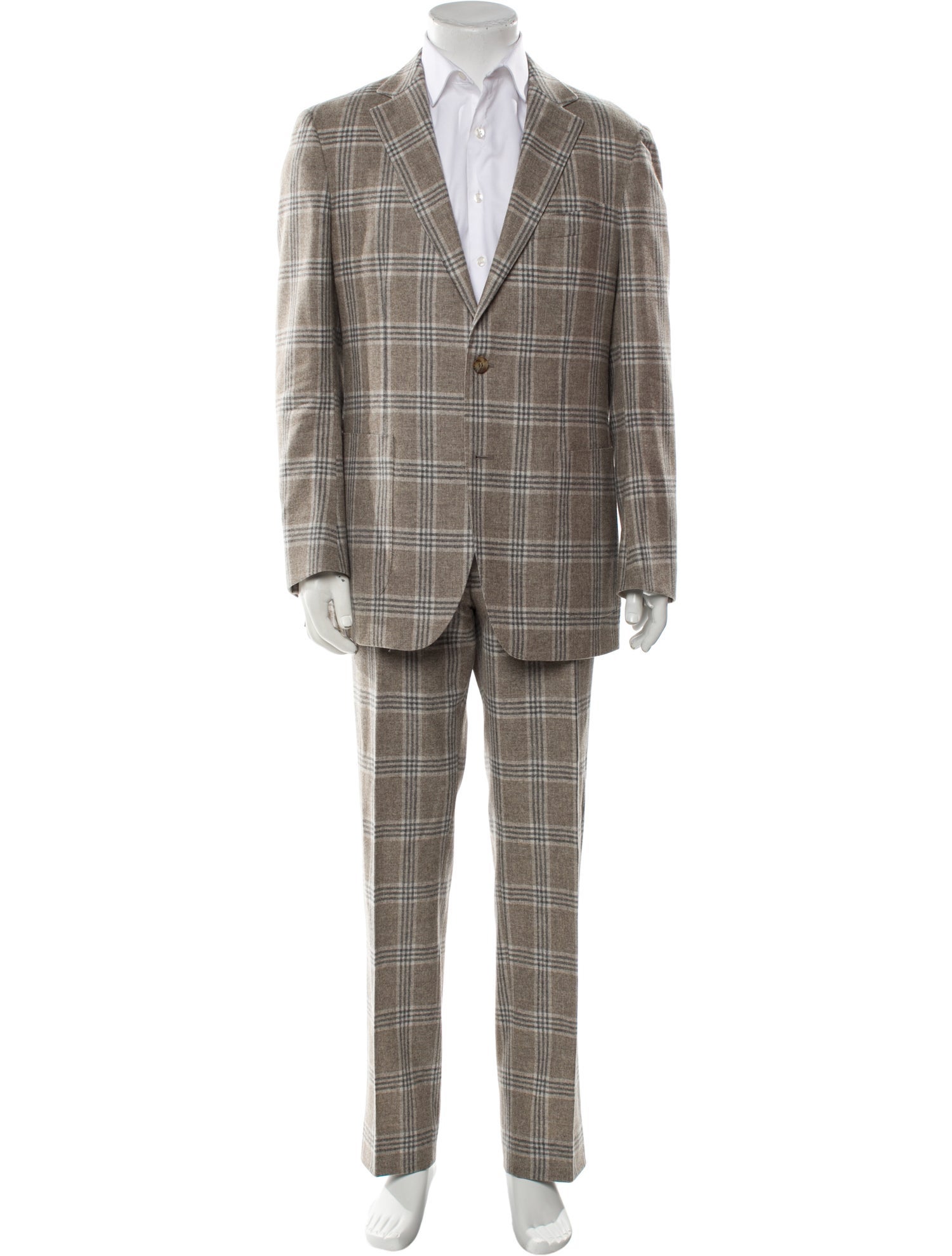 Suitsupply Wool Plaid Print Two-Piece Suit