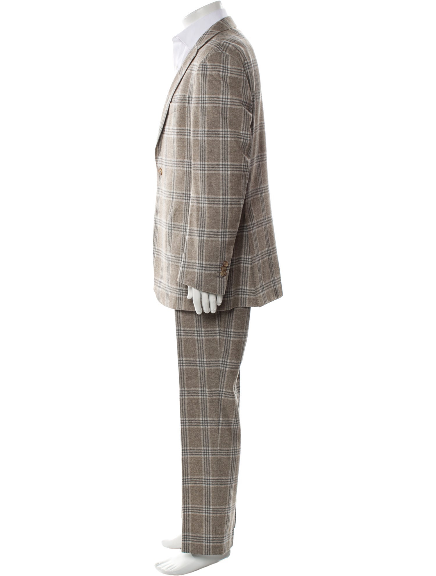 Suitsupply Wool Plaid Print Two-Piece Suit