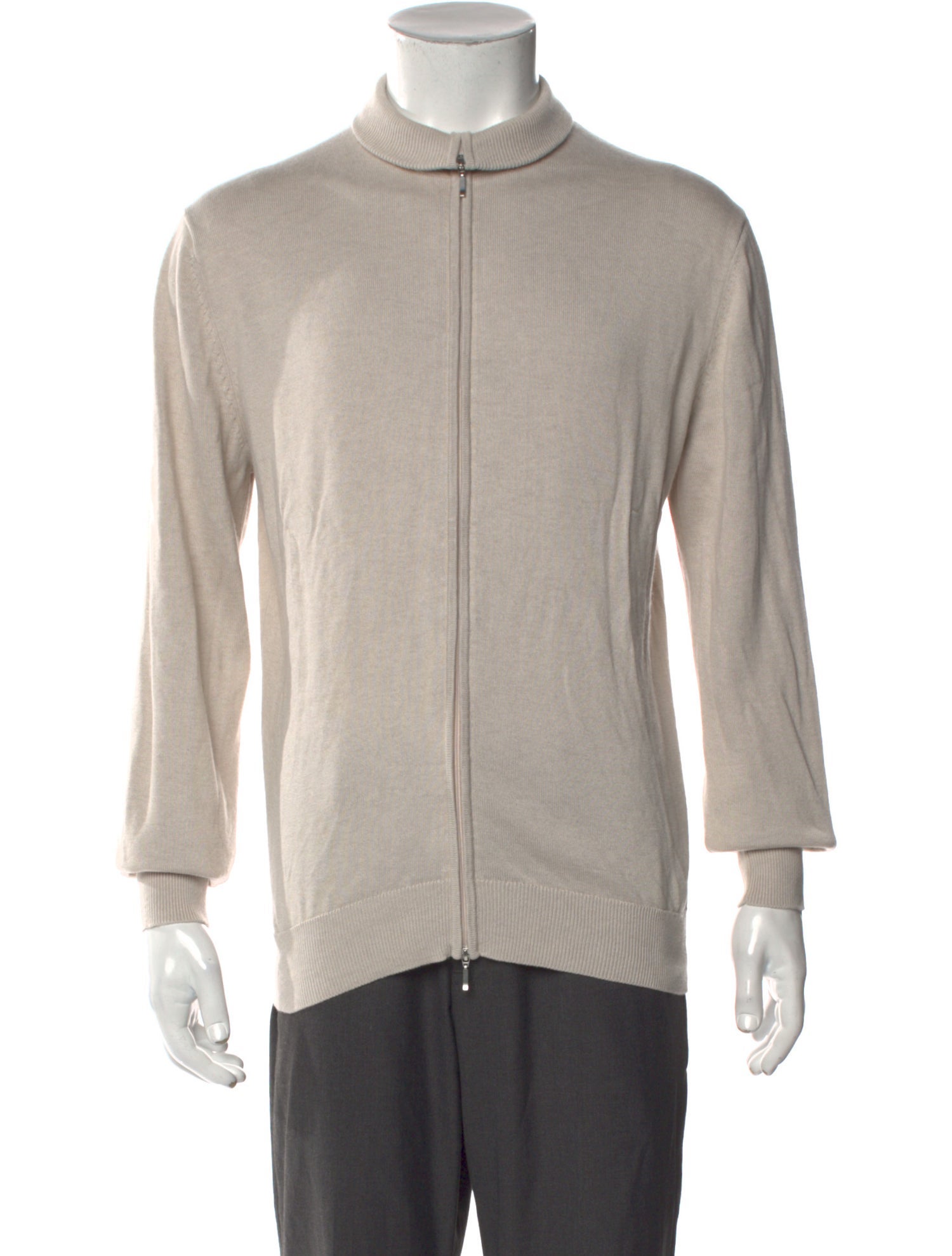 Suitsupply Silk Mock Neck Sweatshirt