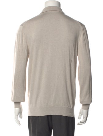 Suitsupply Silk Mock Neck Sweatshirt