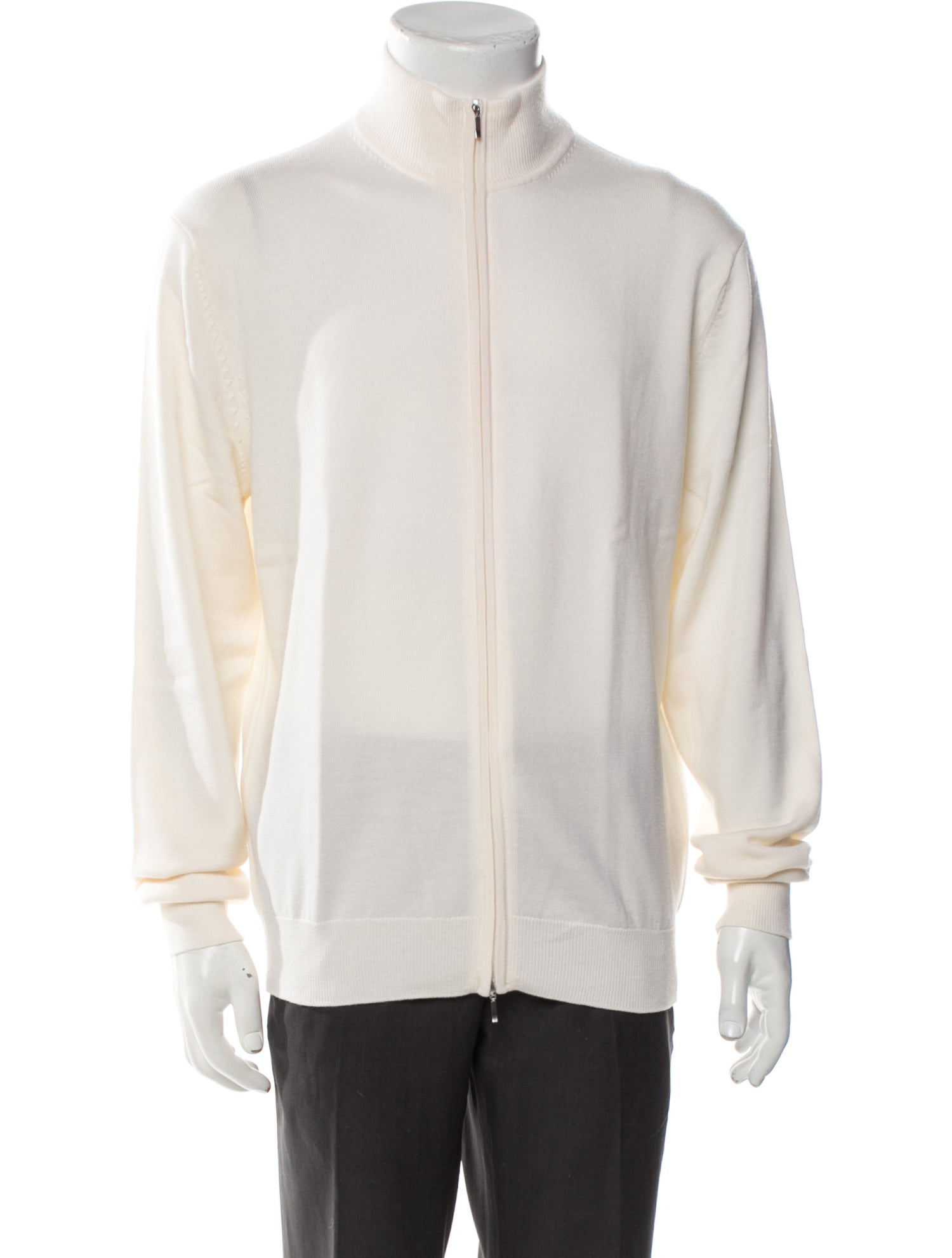 Suitsupply Merino Wool Mock Neck Cardigan w/ Tags