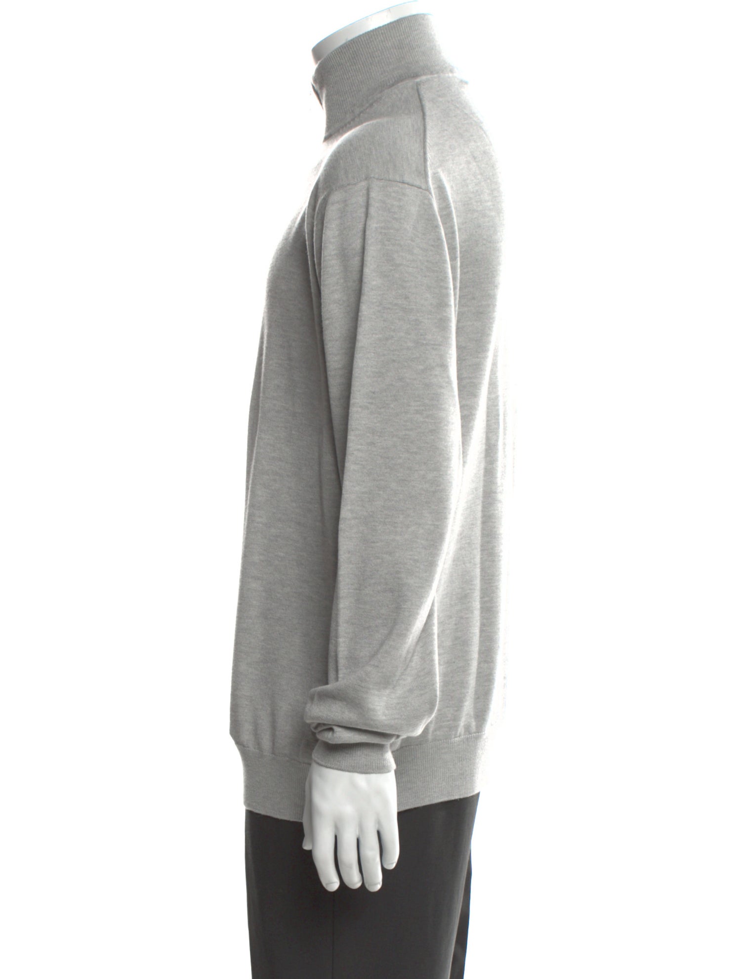 Suitsupply Silk Mock Neck Polo Sweater