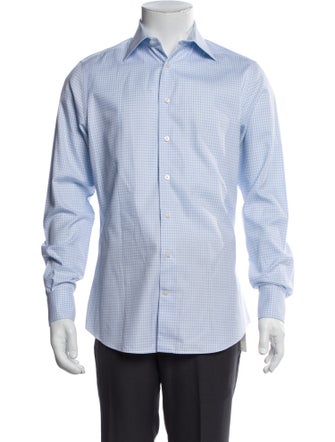 Suitsupply Plaid Print Long Sleeve Dress Shirt