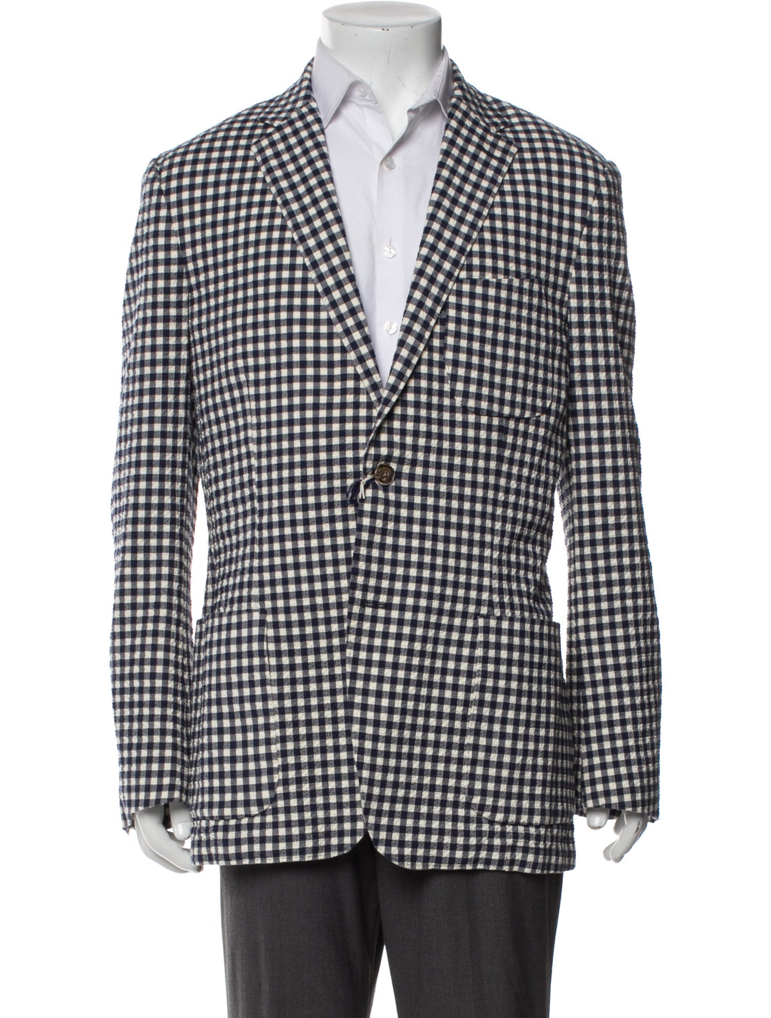 Suitsupply Plaid Print Blazer w/ Tags