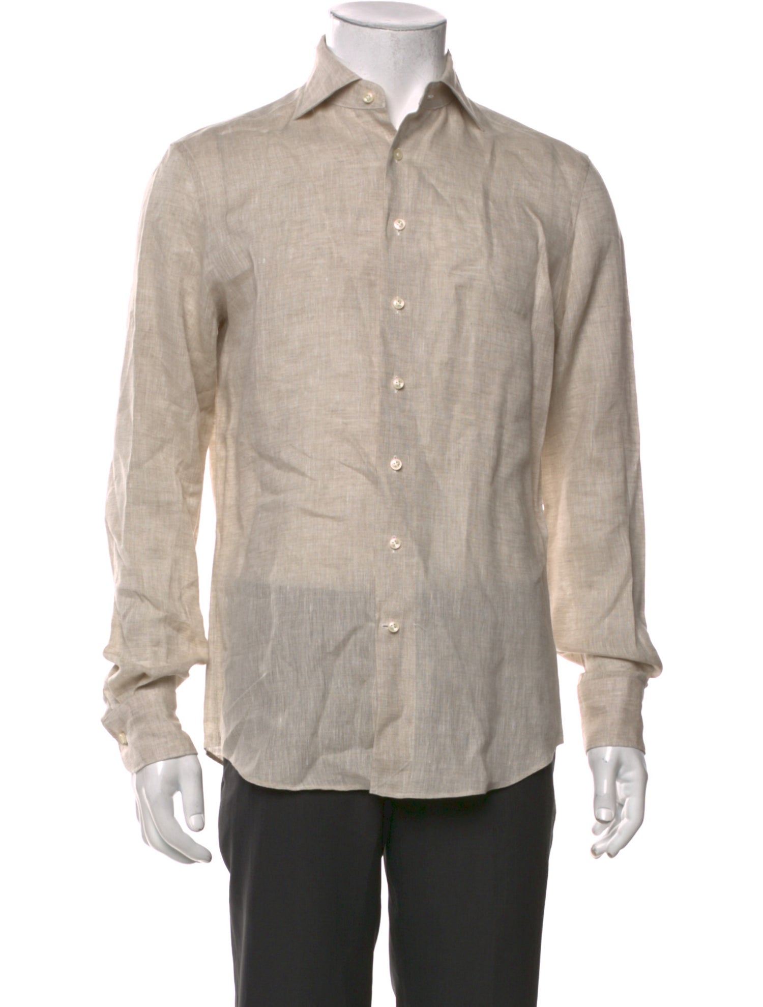 Suitsupply Linen Long Sleeve Shirt