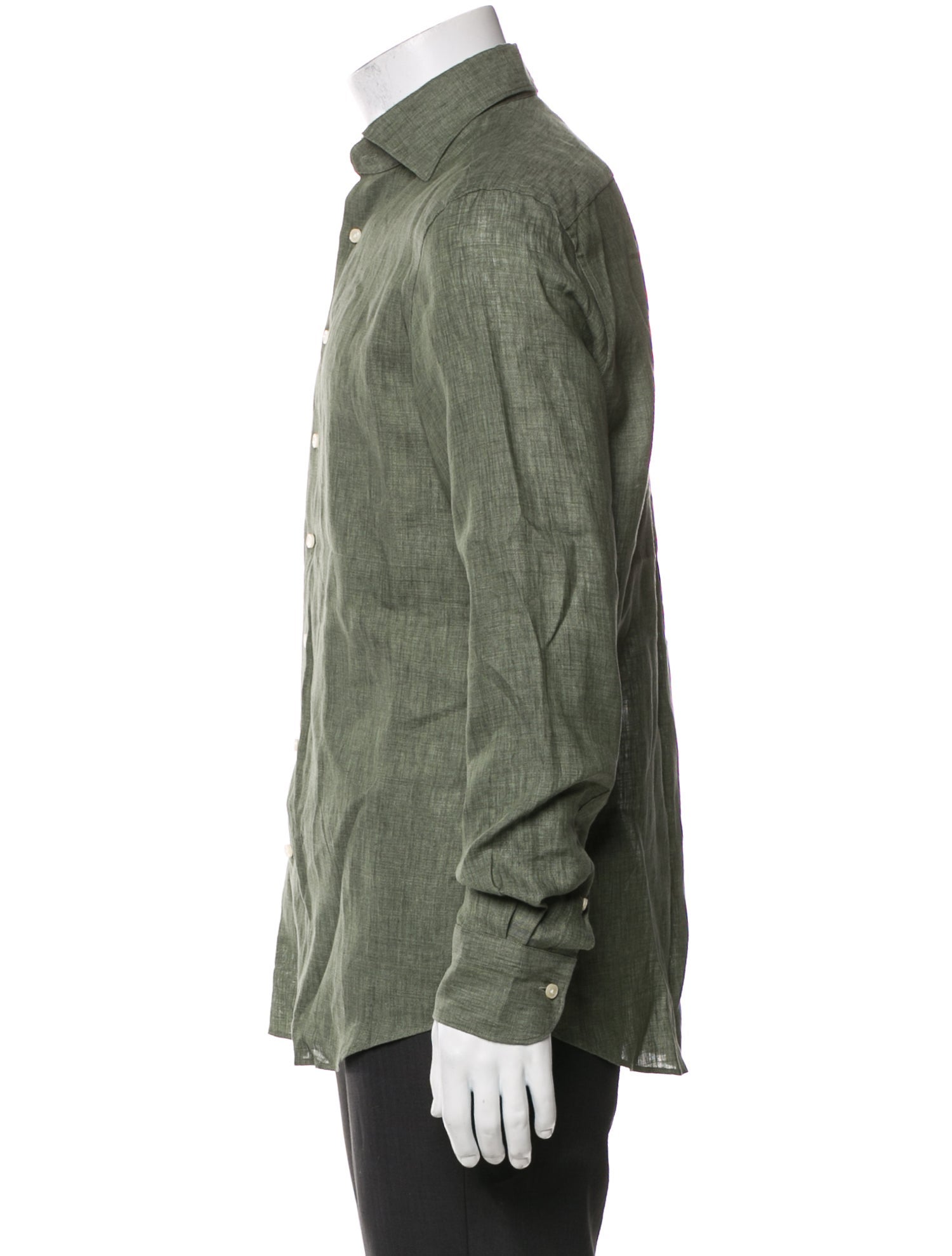 Suitsupply Linen Long Sleeve Dress Shirt