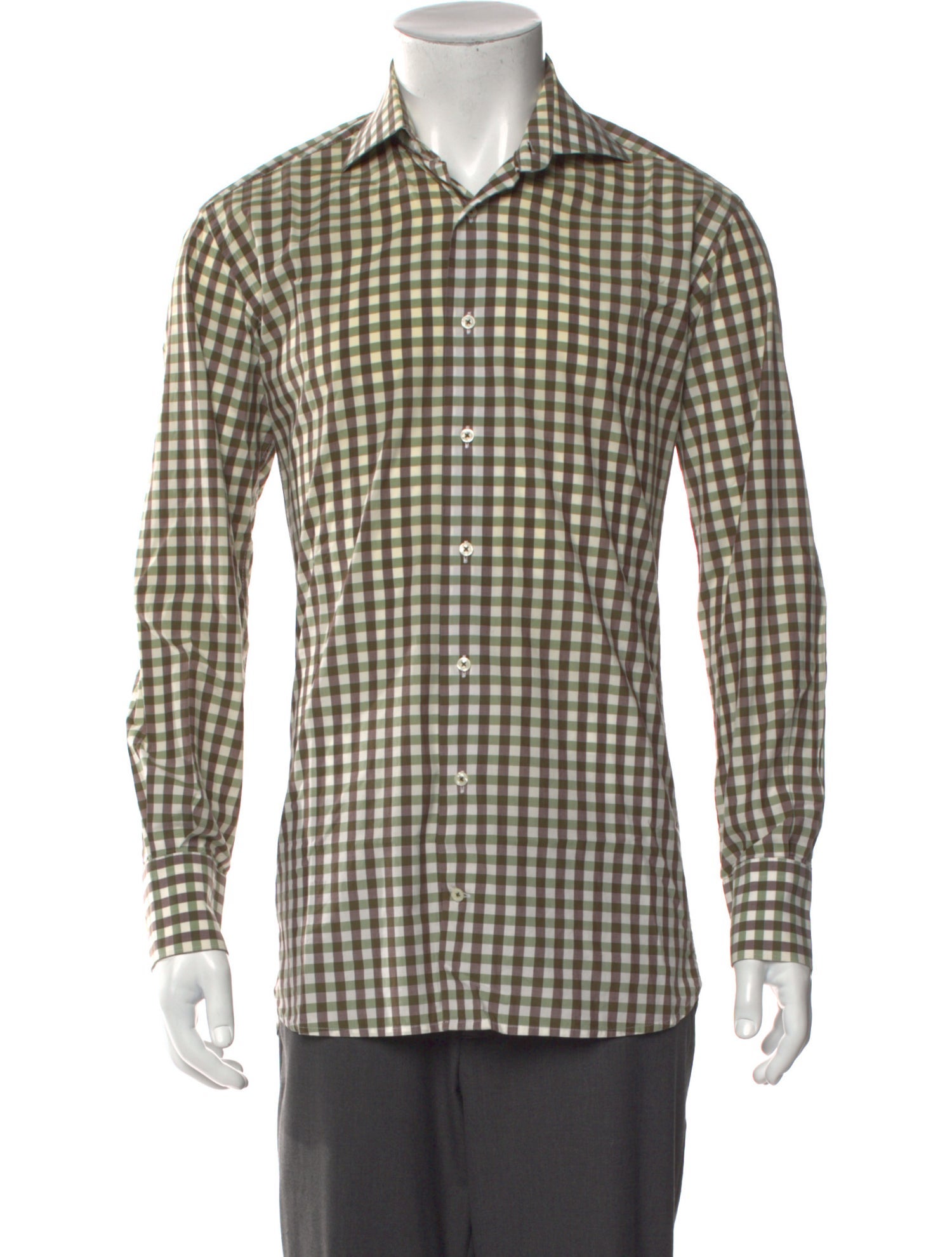 Suitsupply Plaid Print Long Sleeve Dress Shirt