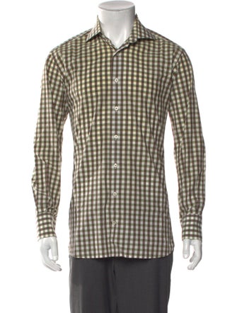 Suitsupply Plaid Print Long Sleeve Dress Shirt