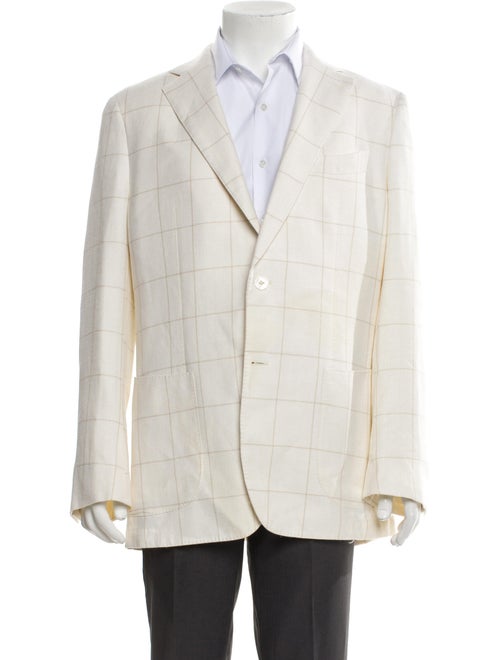 Suitsupply Wool Plaid Print Blazer