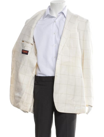Suitsupply Wool Plaid Print Blazer