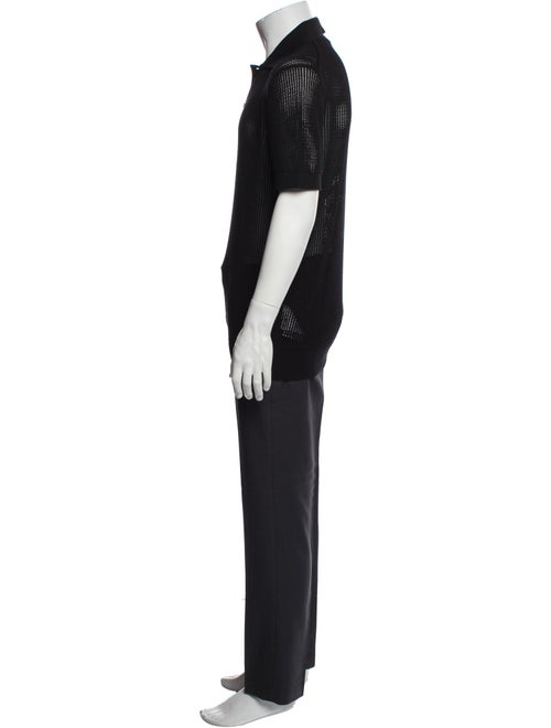 Suitsupply Lace Pattern Collar Polo Shirt