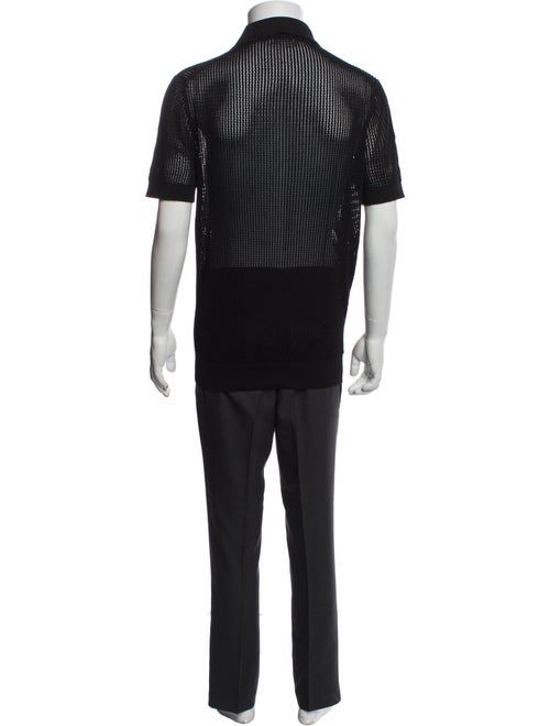 Suitsupply Lace Pattern Collar Polo Shirt