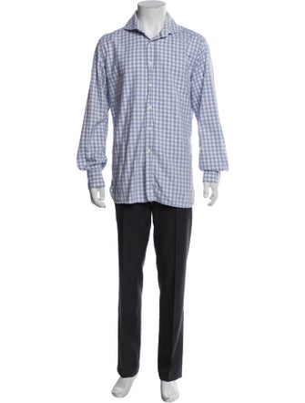 Suitsupply Plaid Print Long Sleeve Dress Shirt