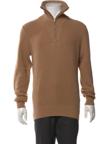 Suitsupply Sweaters Wool Mock Neck Pullover S