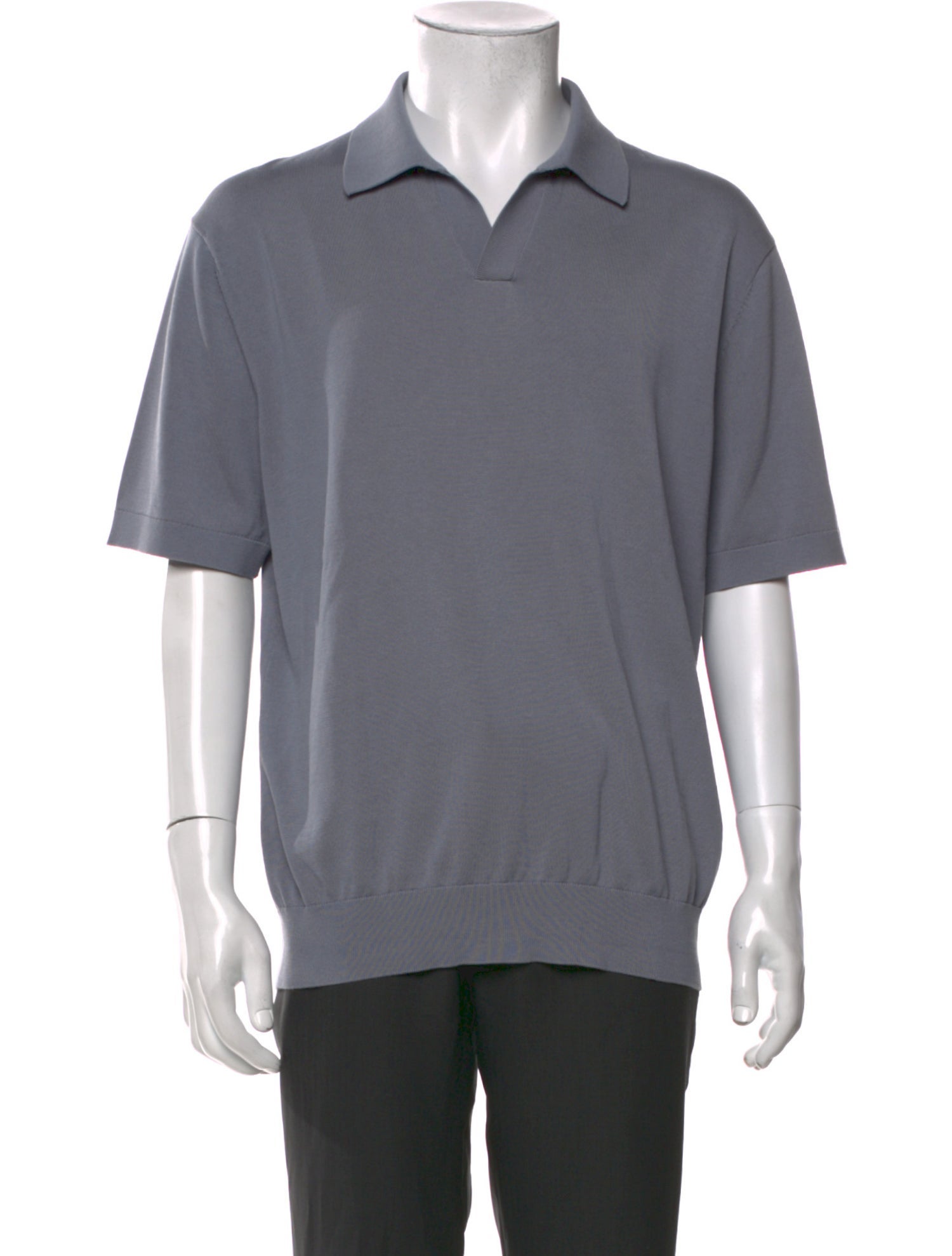 Suitsupply V-Neck Short Sleeve Polo Shirt
