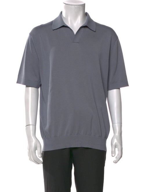 Suitsupply V-Neck Short Sleeve Polo Shirt