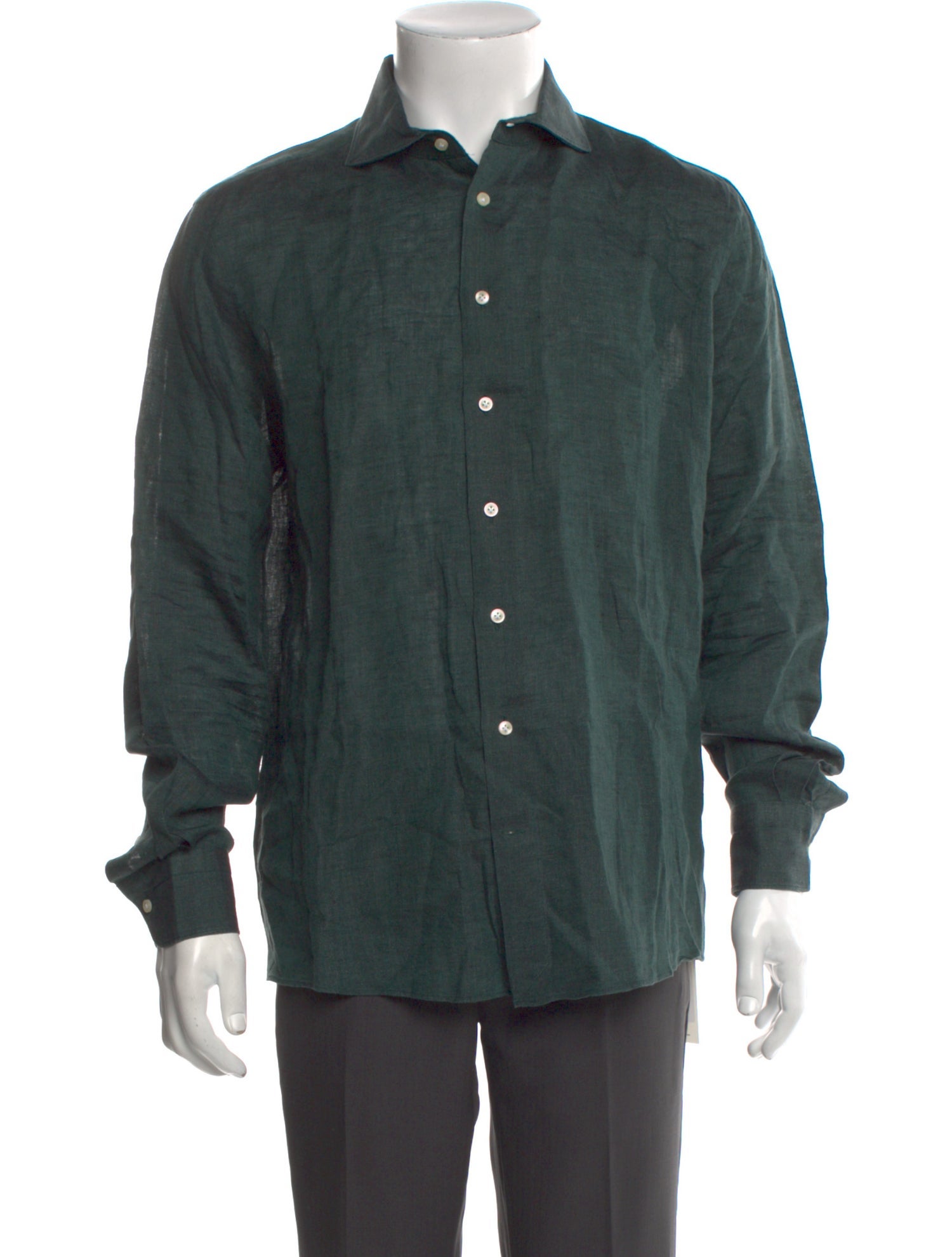 Suitsupply Linen Long Sleeve Dress Shirt