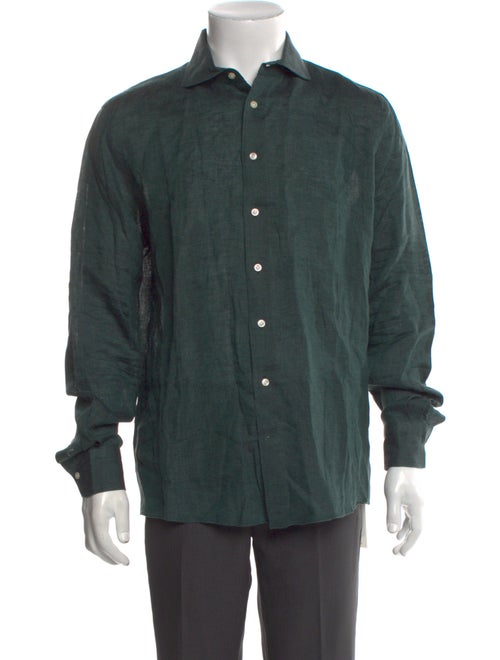 Suitsupply Linen Long Sleeve Dress Shirt