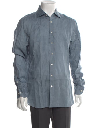 Suitsupply Linen Long Sleeve Dress Shirt