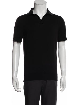 Suitsupply V-Neck Short Sleeve Polo Shirt