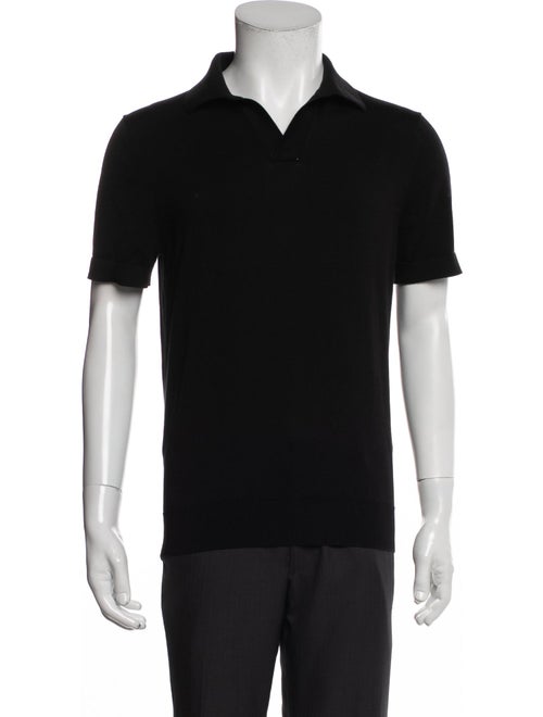 Suitsupply V-Neck Short Sleeve Polo Shirt