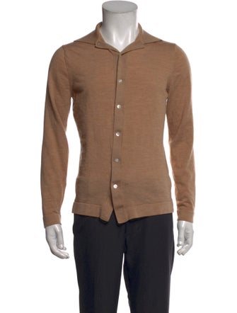 Suitsupply Merino Wool Mock Neck Cardigan