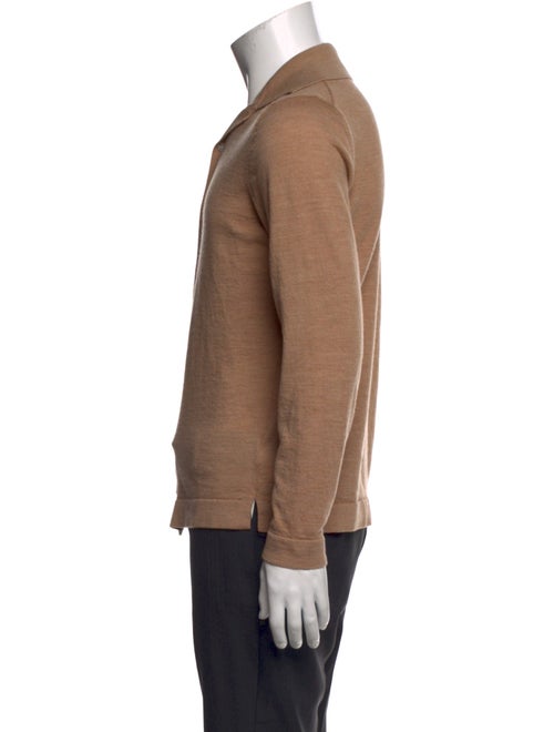 Suitsupply Merino Wool Mock Neck Cardigan