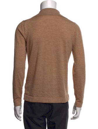 Suitsupply Merino Wool Mock Neck Cardigan