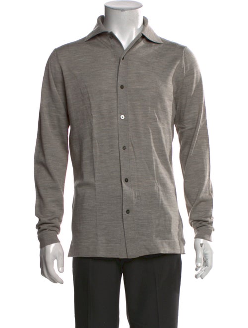Suitsupply Merino Wool Mock Neck Cardigan