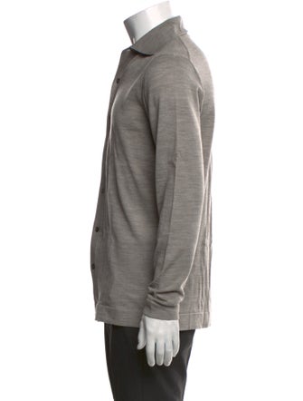 Suitsupply Merino Wool Mock Neck Cardigan