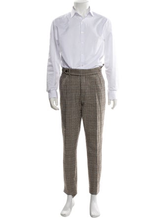 Suitsupply Wool Plaid Print Three-Piece Suit