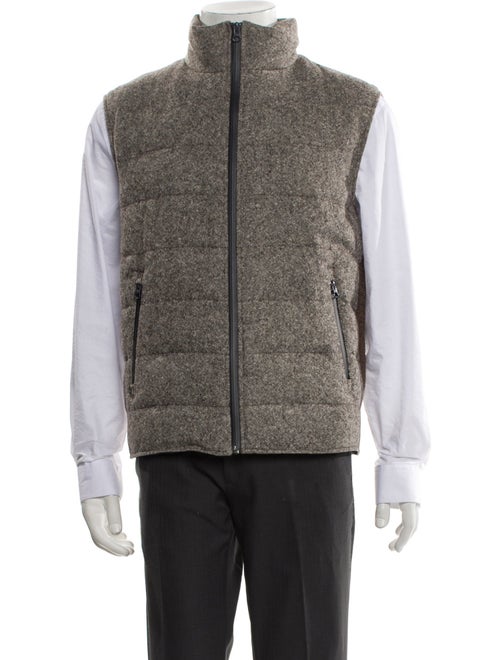 Suitsupply Wool Colorblock Pattern Vest