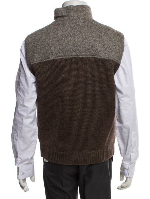 Suitsupply Wool Colorblock Pattern Vest