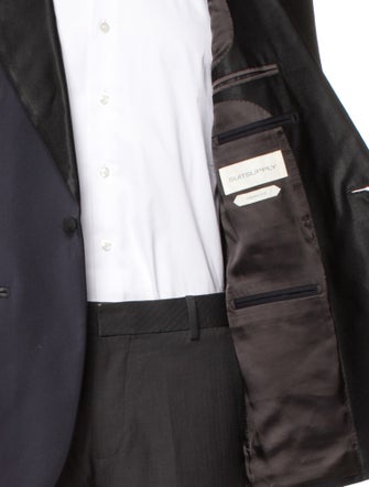 Suitsupply Wool Colorblock Pattern Two-Piece Blazer