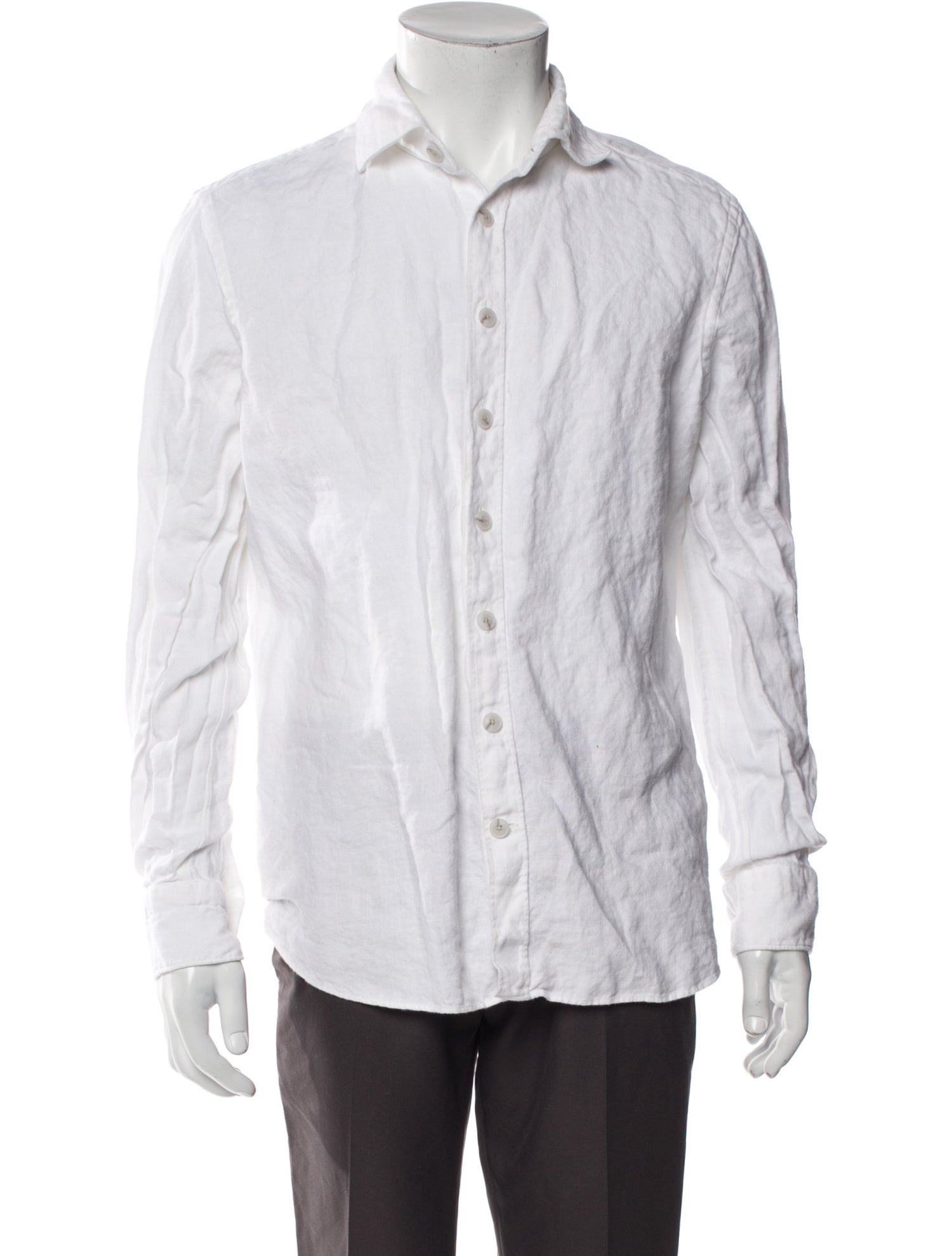 Suitsupply Linen Long Sleeve Dress Shirt