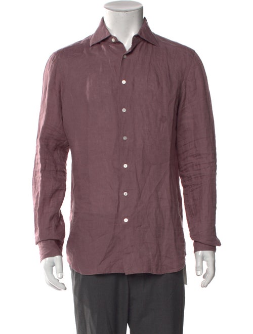 Suitsupply Linen Long Sleeve Shirt
