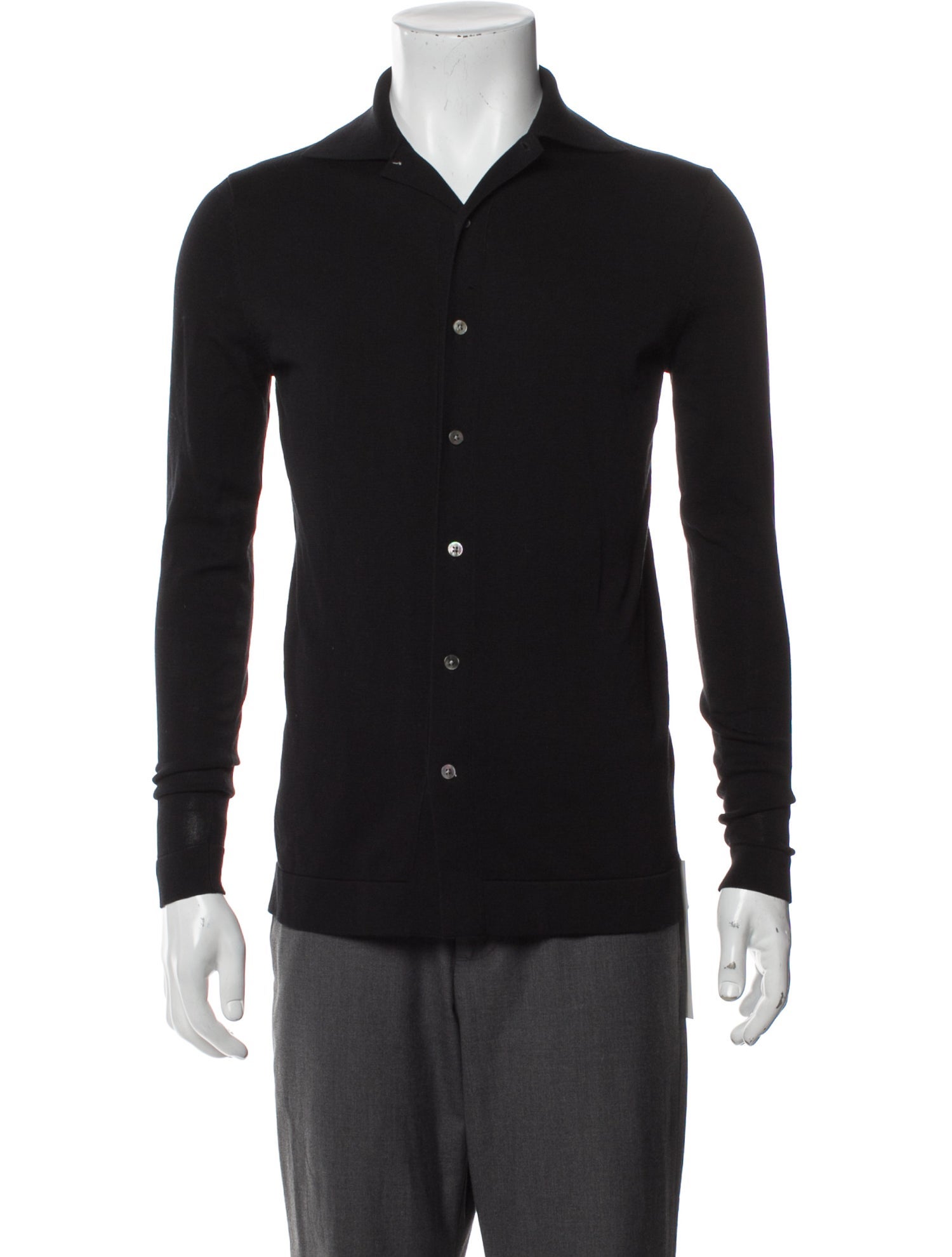 Suitsupply Collar Long Sleeve Cardigan