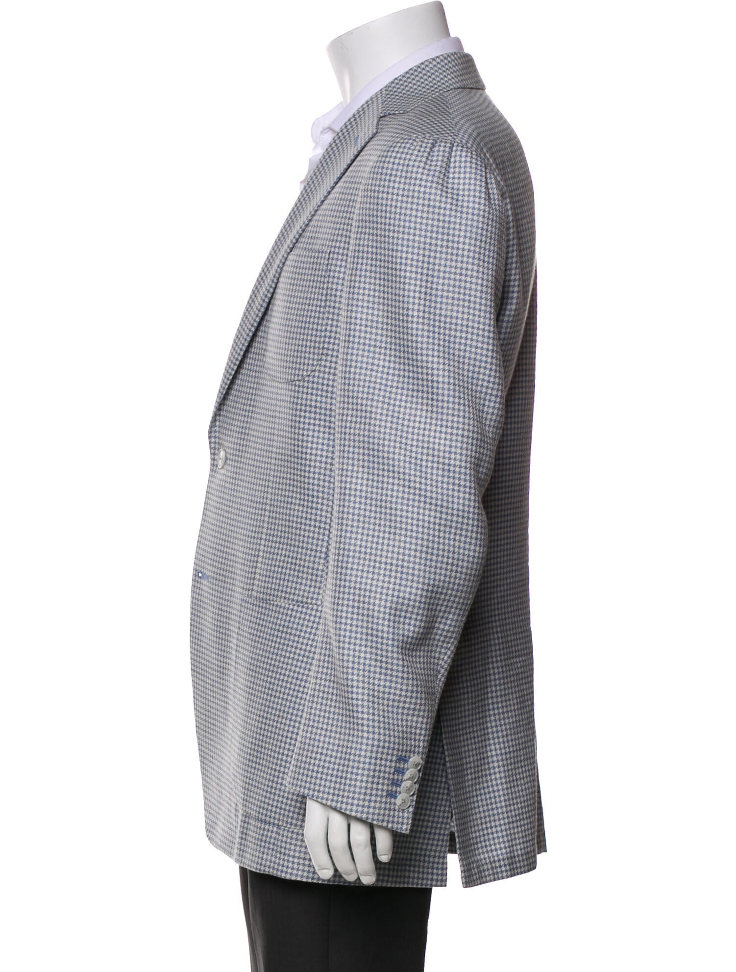 Suitsupply Wool Houndstooth Print Blazer