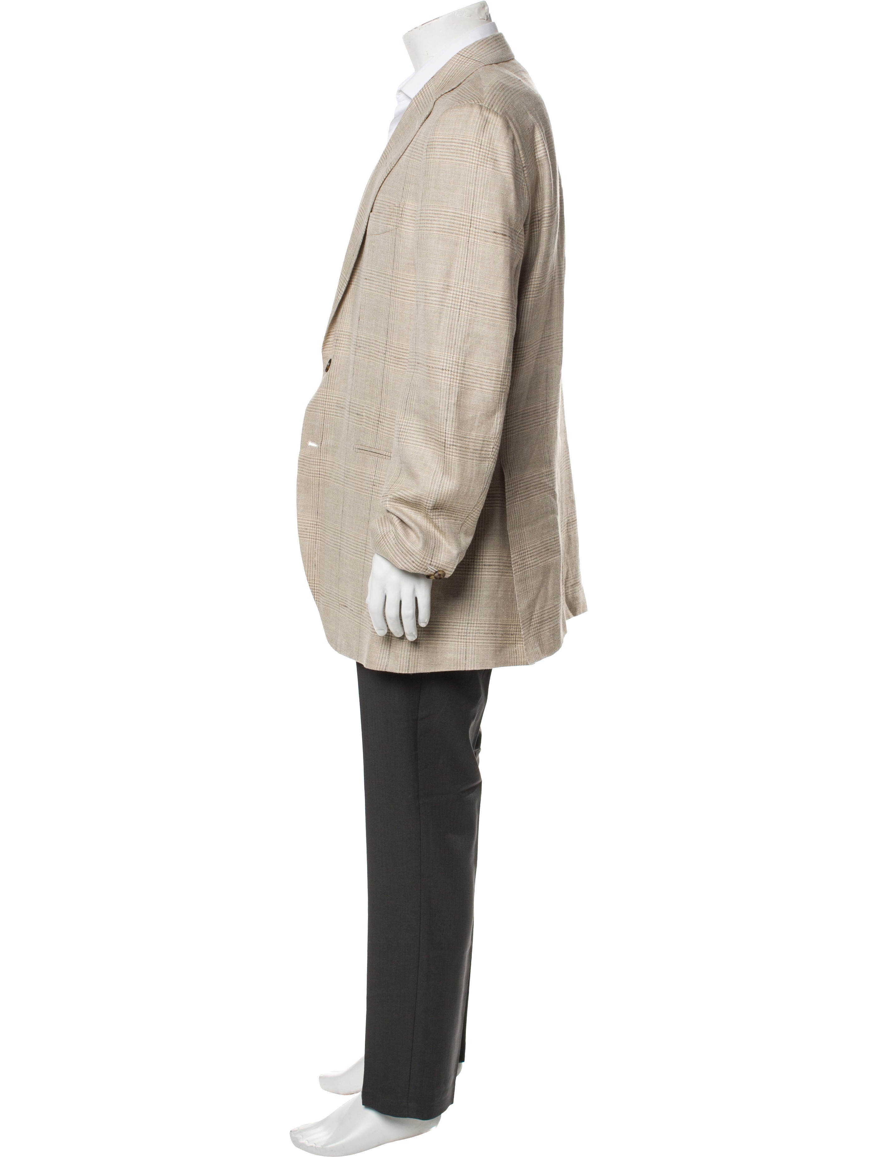 Suitsupply Wool Plaid Print Blazer