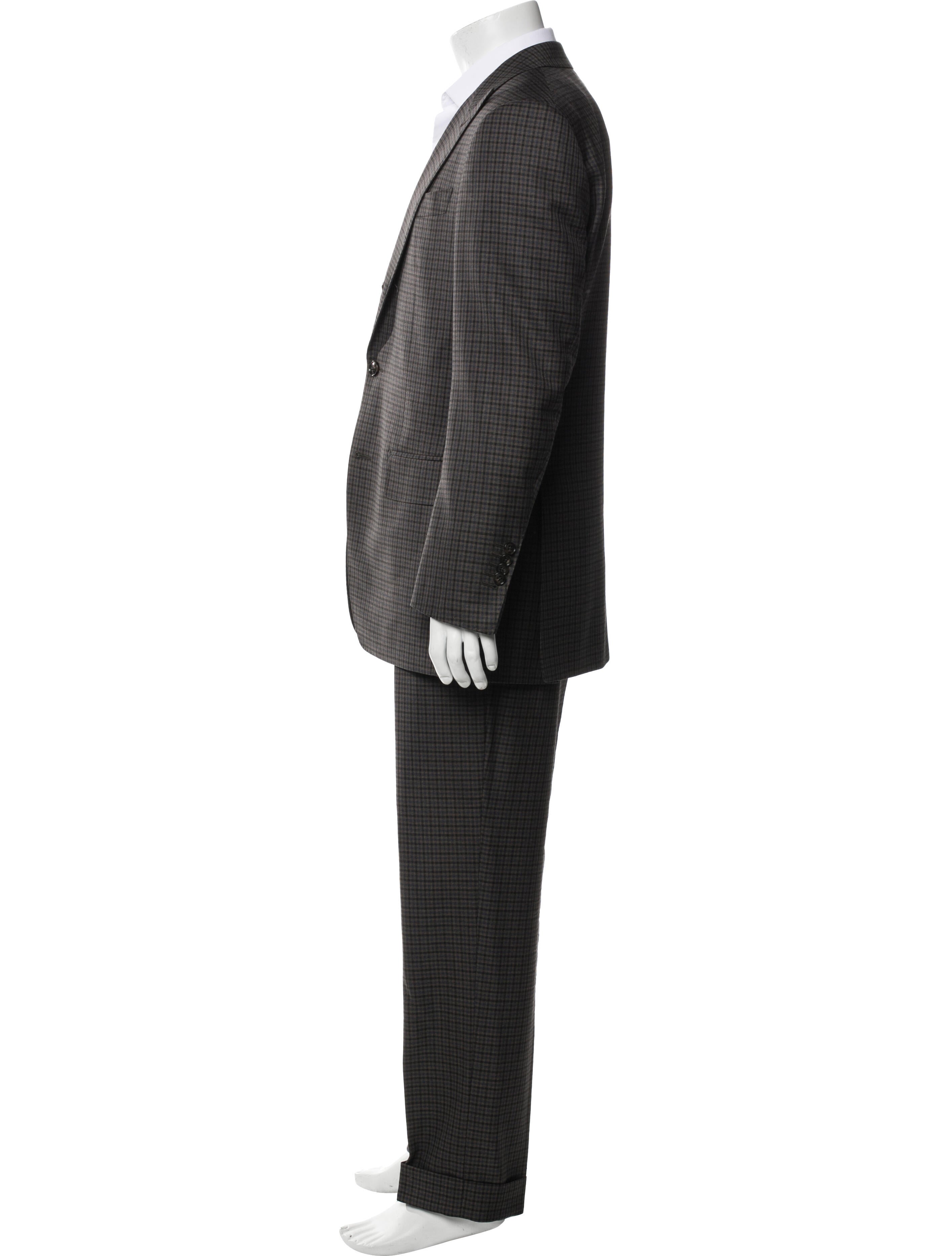 Suitsupply Wool Plaid Print Two-Piece Suit